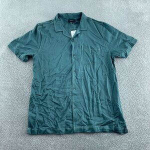 Cotton:On Mens Green Button-Up Shirt NWT 0670